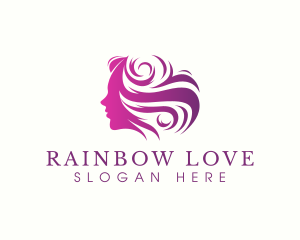 Beauty Woman Hair logo design