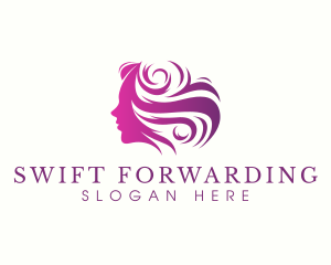 Beauty Woman Hair logo design