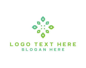 Organic - Herbal Garden Leaves logo design