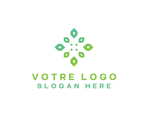 Herbal Garden Leaves Logo