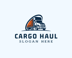 Courier Trailer Truck logo design