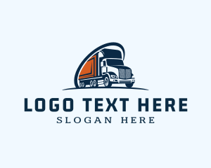 Courier - Courier Trailer Truck logo design