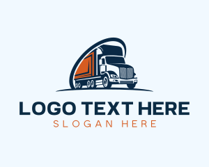 Trailer - Courier Trailer Truck logo design