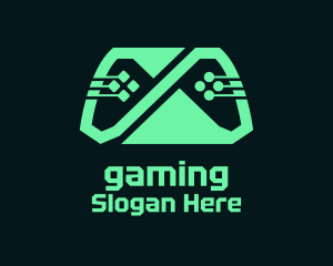 Green Cyber Gamepad Logo