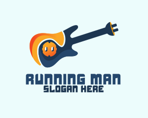 Recording Studio - Guitar Socket & Plug logo design