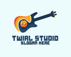 Guitar Socket & Plug logo design