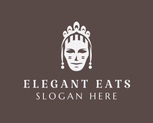 Elegant Queen Tiara logo design