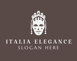 Elegant Queen Tiara logo design