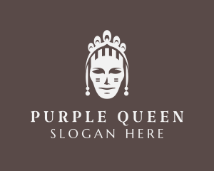 Elegant Queen Tiara logo design