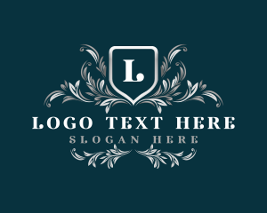 Premium - Shield Floral Insignia logo design