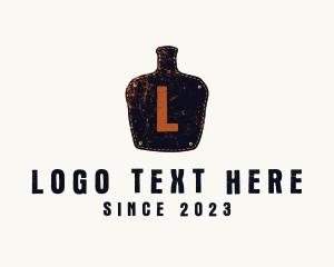 Retro - Rusty Bottle Tavern logo design