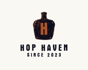 Alehouse - Rusty Bottle Tavern logo design