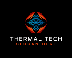 Thermal Air Conditioning HVAC logo design