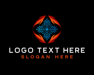 Fire - Thermal Air Conditioning HVAC logo design