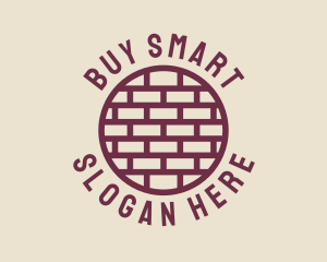 Brick Wall Badge logo design