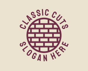 Brick Wall Badge logo design