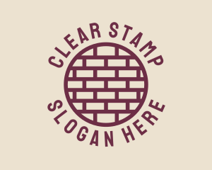 Brick Wall Badge logo design