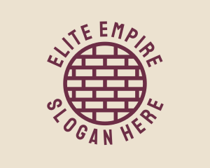 Brick Wall Badge logo design