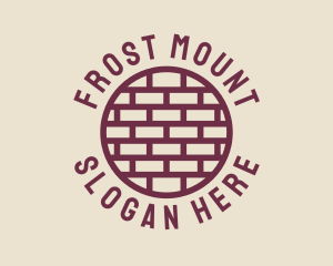 Brick Wall Badge logo design