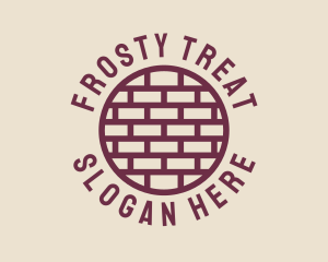 Brick Wall Badge logo design