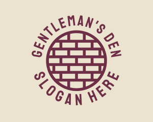 Brick Wall Badge logo design