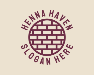 Brick Wall Badge logo design