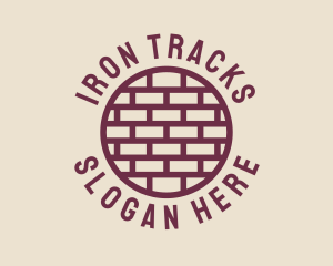 Brick Wall Badge logo design