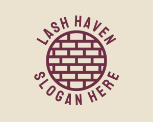 Brick Wall Badge logo design