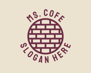 Brick Wall Badge logo design