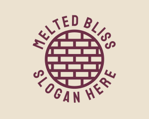 Brick Wall Badge logo design