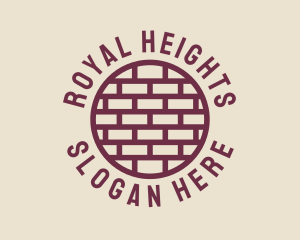 Brick Wall Badge logo design