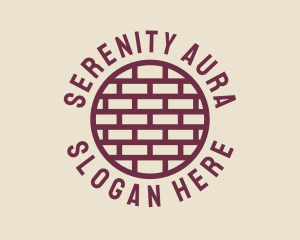 Brick Wall Badge logo design