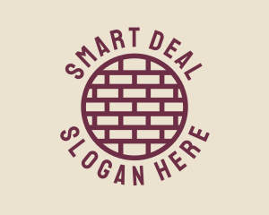 Brick Wall Badge logo design