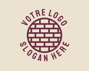 Badge - Brick Wall Badge logo design