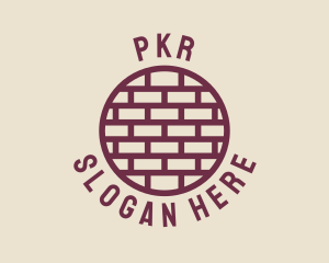 Brick Wall Badge logo design