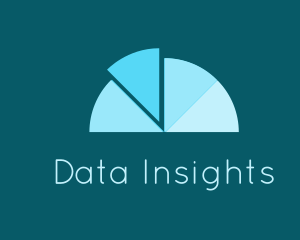 Blue Pie Chart logo design