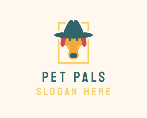 Dog Pet Hat logo design