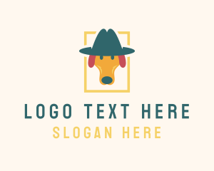 Puppy - Dog Pet Hat logo design