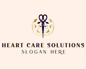 Lawn Care Scissors logo design