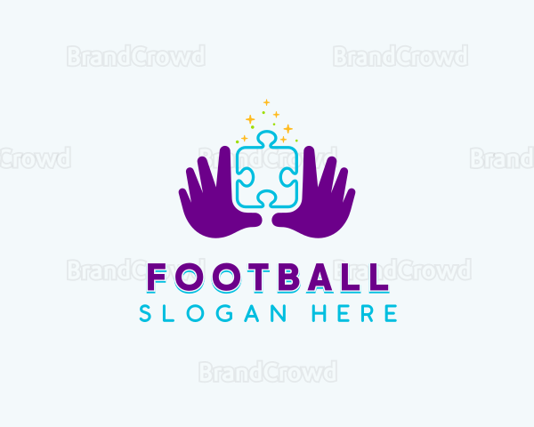 Hand Puzzle Learning Logo