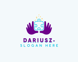 Jigsaw - Hand Puzzle Learning logo design