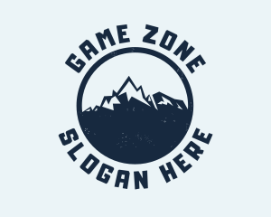 Vintage - Mountain Climber Hiking Badge logo design