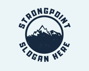Vintage - Mountain Climber Hiking Badge logo design