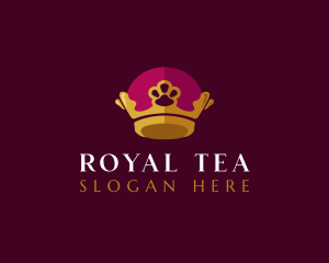 Royal Crown Paw logo design