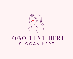 Hair - Beauty Female Lips logo design