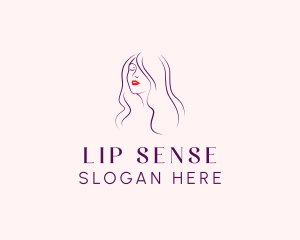 Beauty Female Lips logo design