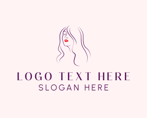 Hairdresser - Beauty Female Lips logo design