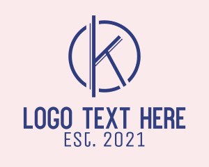 Initial - Minimalist Fashion Letter K logo design