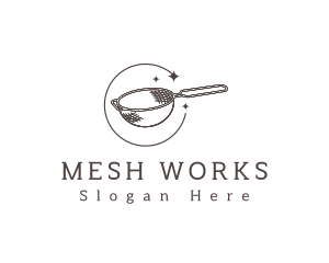 Cooking Sieve Strainer logo design