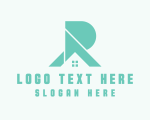 Residence - House Property Letter R logo design